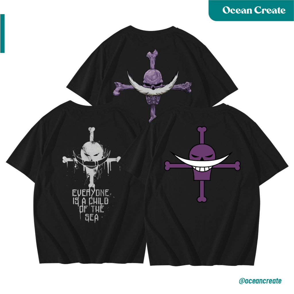 Kaos One Piece  Shirohige Logo