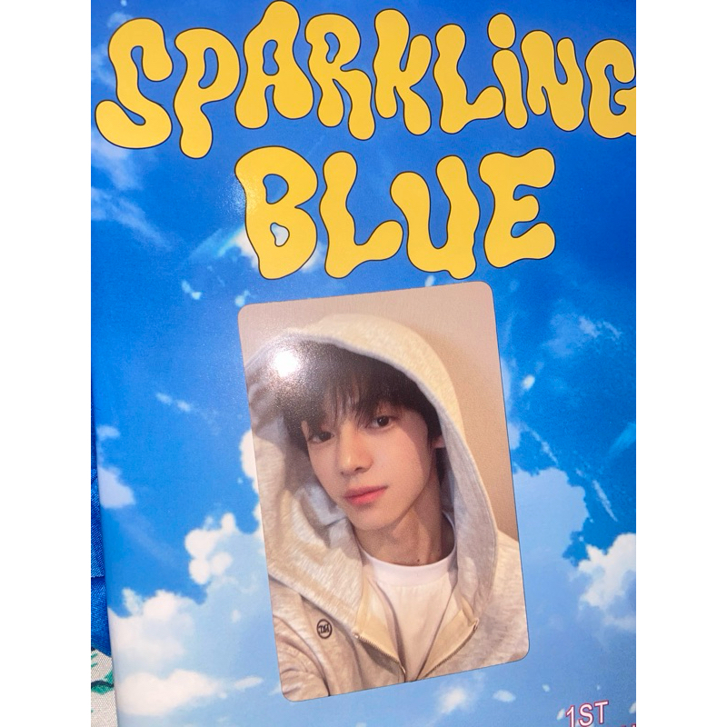 Hanjin photocard hoodie official tws weverse sparkling blue pc album unsealed