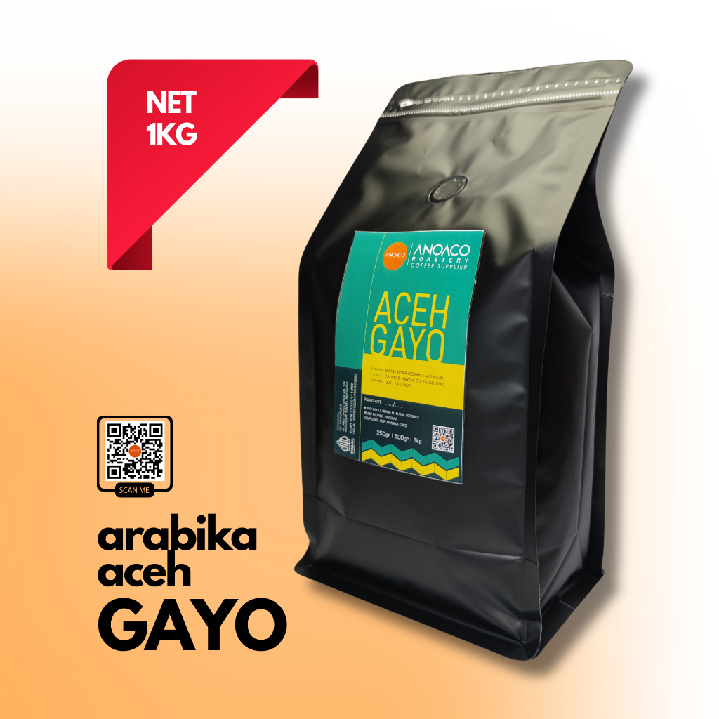 

ANOACO COFFEE ROASTERY KOPI ARABIKA ACEH GAYO 1000GR