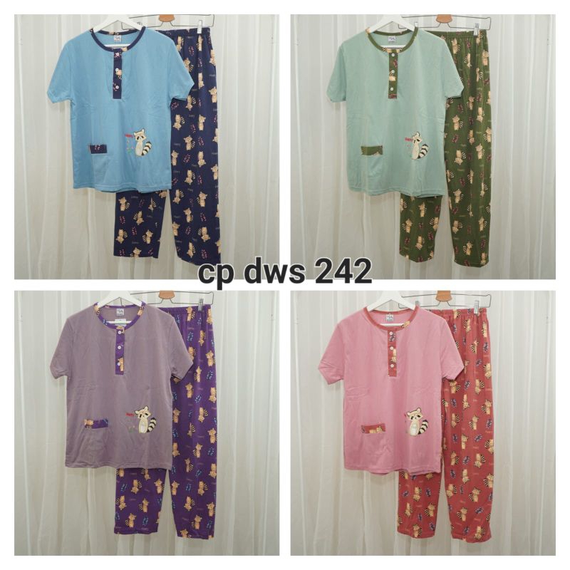 Babydoll CP Dewasa Baju Pendek Celana Panjang Merk Nai-Nai Termurah