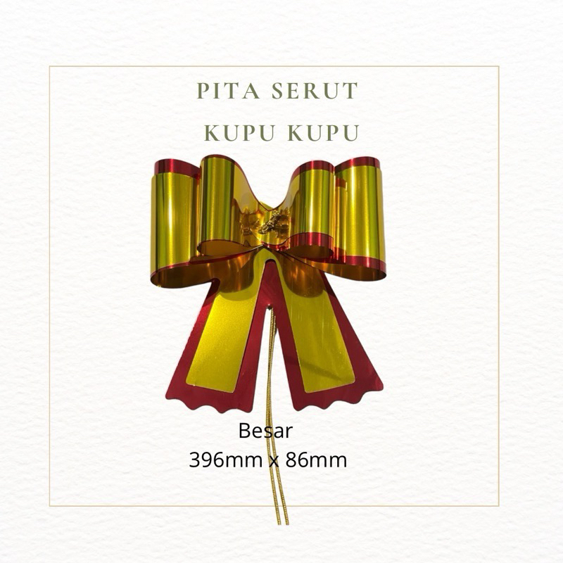 

(1pk@10pcs) PITA SERUT KUPU KUPU BESAR KECIL PITA TARIK KUPU KUPU