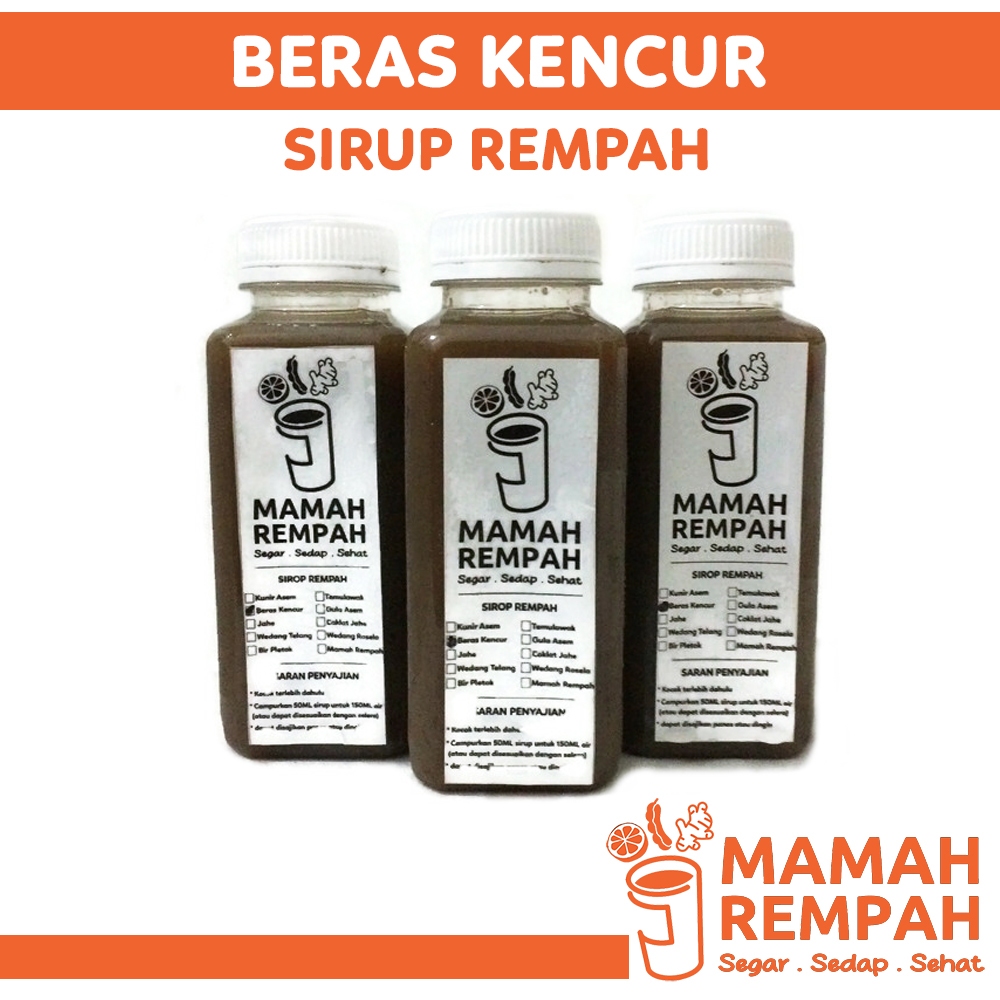 

Sirup Jamu Jakencruk Jahe Kencur Sari Rempah Tradisional Modern Syrup Minuman Sehat Herbal Alami Mpon Mpon 250ml