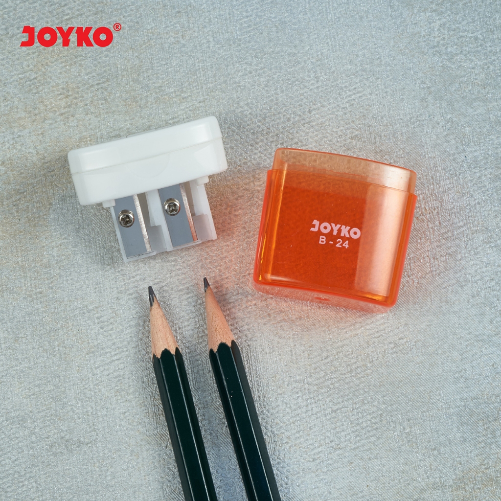 

Joyko Pencil Sharpener / Serutan Pensil Rautan 2 LUBANG Joyko B-24