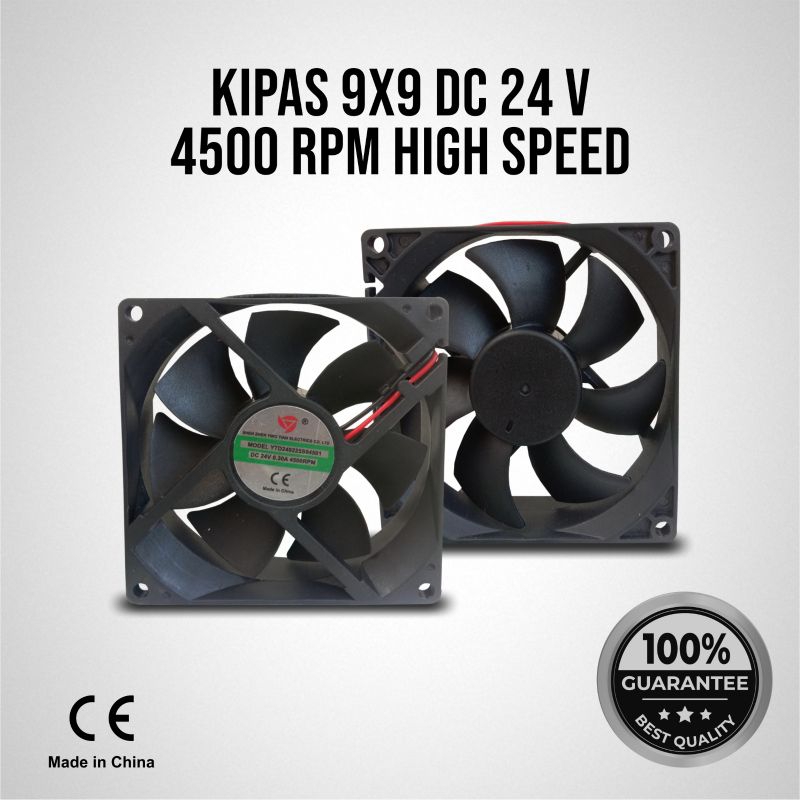ID KIPAS 9X9 DC 24V LAKONI 0.30A 4500RPM HIGH SPEED MESIN LAS LAKONI 900W, 9X9 CM