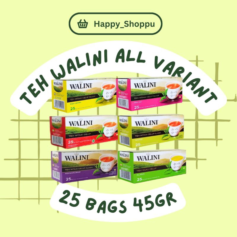 

Teh Walini Celup 25 Bags 45gr