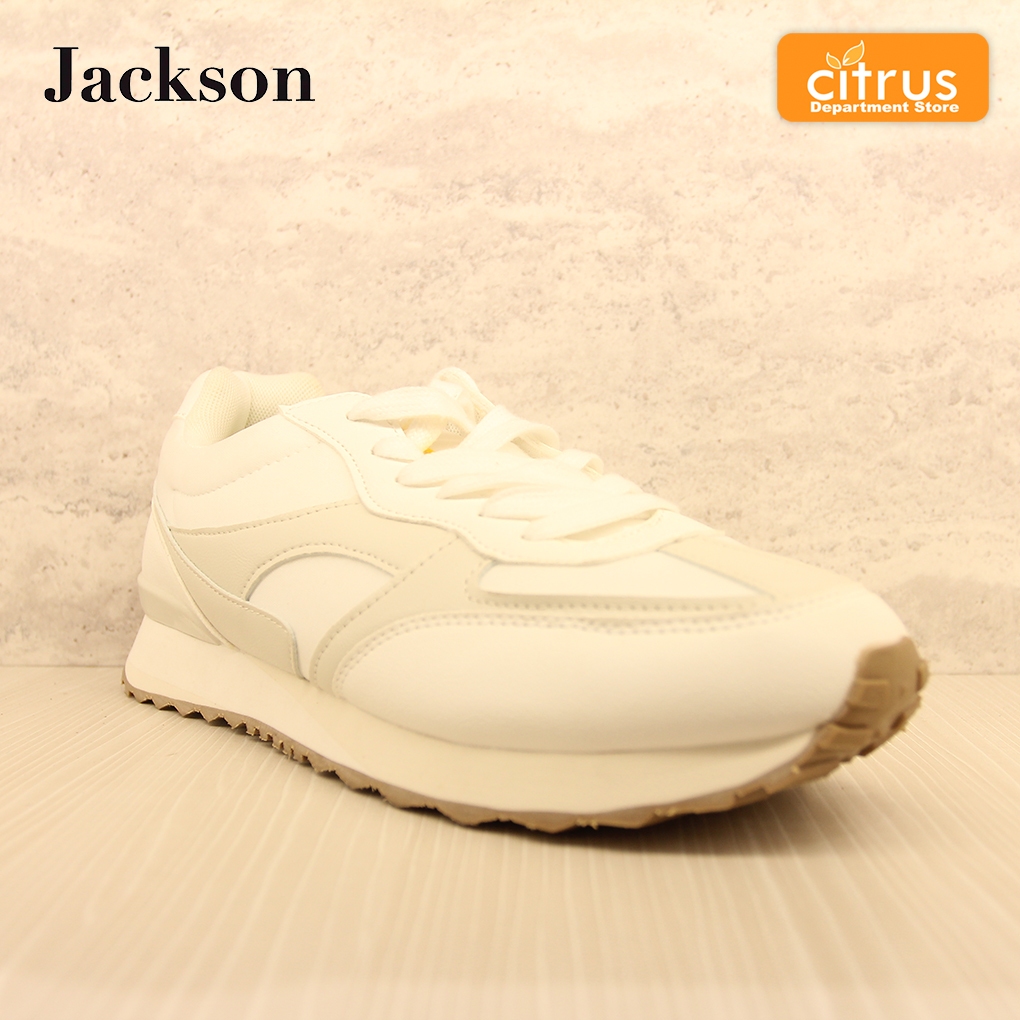 Jackson Kylo 1JT sepatu Casual Pria Warna Grey & White