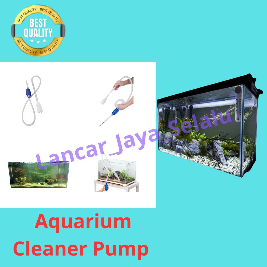 Aquarium Cleaner Pump Pompa Pembersih Aquarium Pompa Penyerap Air Aquarium