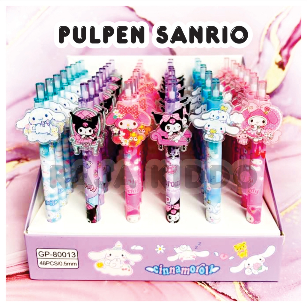 

Pulpen Gel Kuromi Melody Cinnamoroll Sanrio | Bolpen Warna Hitam Ballpoint Anak Sekolah