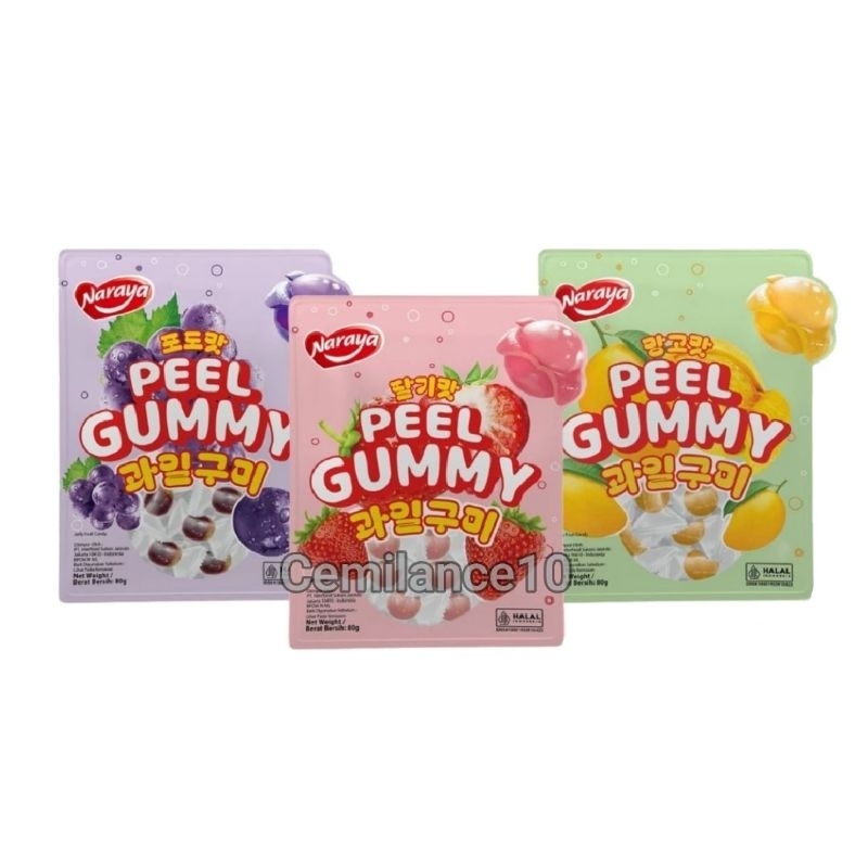 

PERMEN NARAYA PEEL GUMMY STOBERI/MANGGA/ANGGUR 80GR