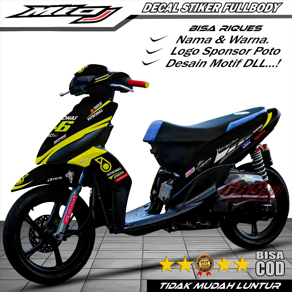 Decal Stiker Variasi Mio J Full Body Stiker Mio J Full Body Stiker Decal Mio J Full Body Modifiaksi