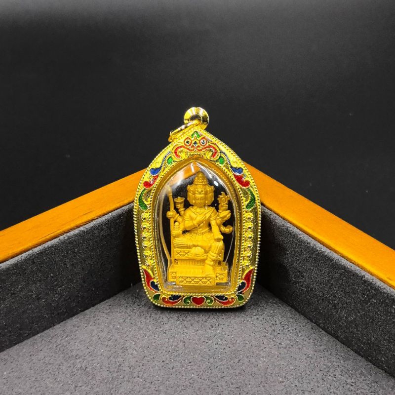 Kalung Liontin Amulet Phra Phrom Thailand Liontin Thai Gold Premium SeMienFo / SiBinHut / Dewa Brahm