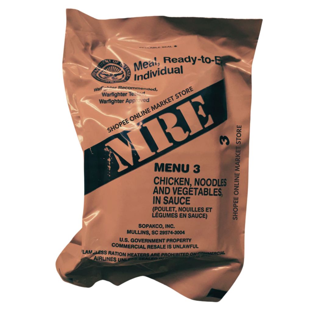

MRE ransum tentara amerika menu 3