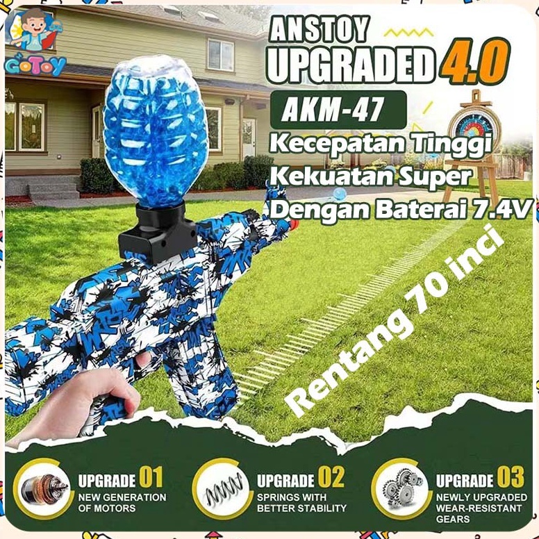 TERBAIK High Speed Pistol Mainan Anak Anak Mainan Gel an Air Blaster Gun Mainan an Anak Laki Laki