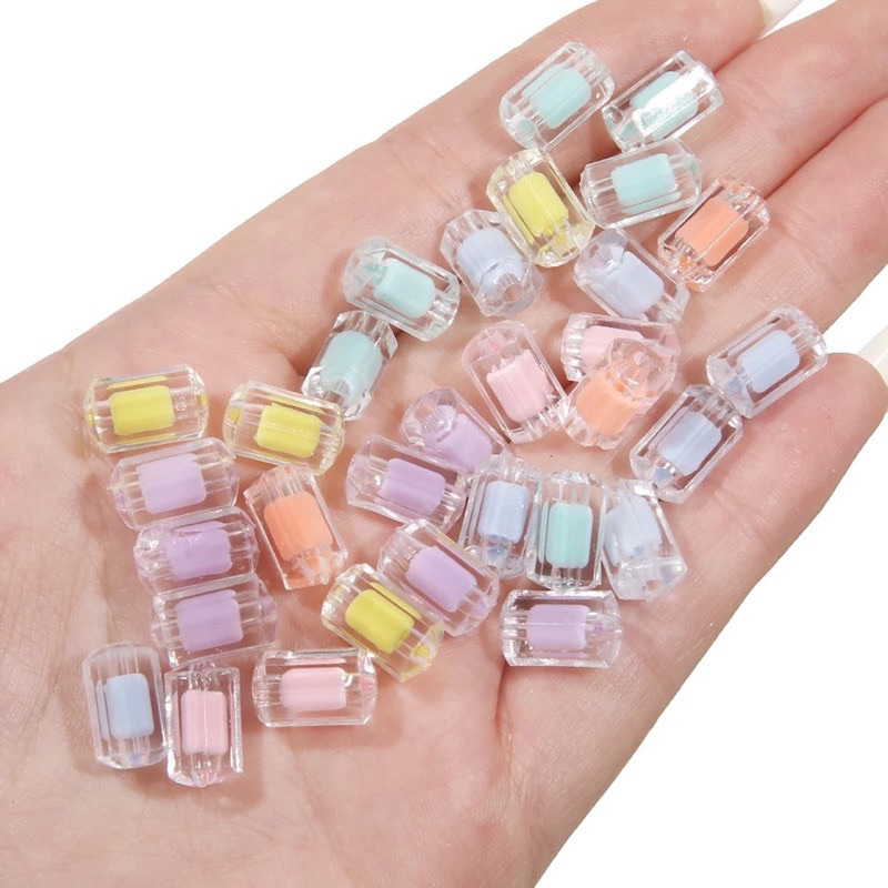 

RB manik TABUNG ISI mix warna 7 mm x 12mm grosir bahan usaha manik meronce kerajinan tangan