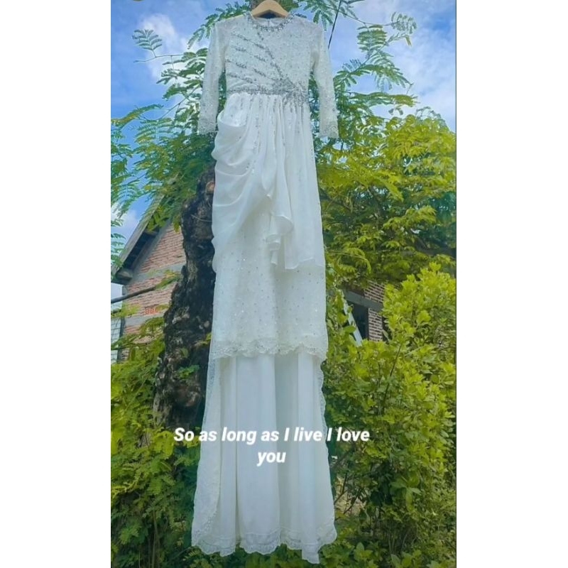 GAUN PREWEDDING PUTIH GAUN WEDDING PUTIH GAUN WEDDING PAYET DAN VAIL SIMPLE ELEGAN GAUN NIKAH GAUN P