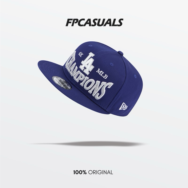 New Era MLB LA Dodgers Champions 9FIFTY Cap Snapback Original Resmi Authentic