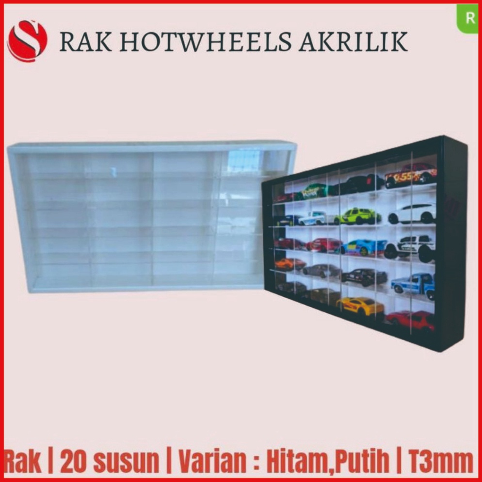 LANGSUNG ATC Tempat Hotwheels Akrilik  Rak Hotwheels Akrilik  Disply Rak Hotweels