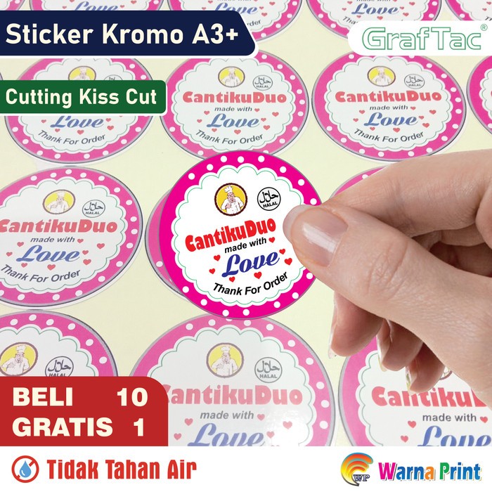 

Cetak Stiker Kromo A3+ (Print + Cutting)