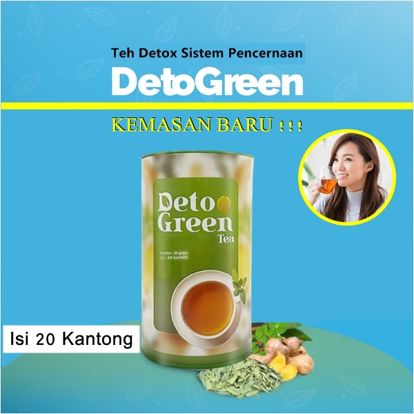 Deto Green Pembersih Usus Obat Herbal Pembersih Pencernaan Original