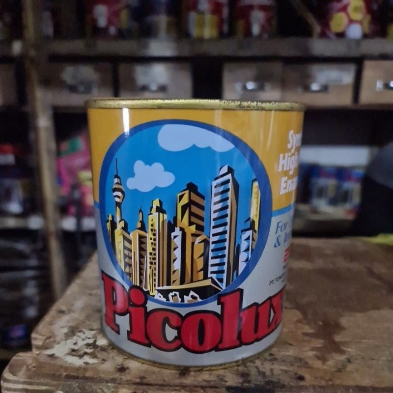 CAT KAYU DAN BESI PICOLUX HITAM 1KG