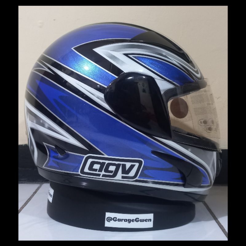 Helm Helmet AGV GP - 1 Black / Blue Size L New Old Stock