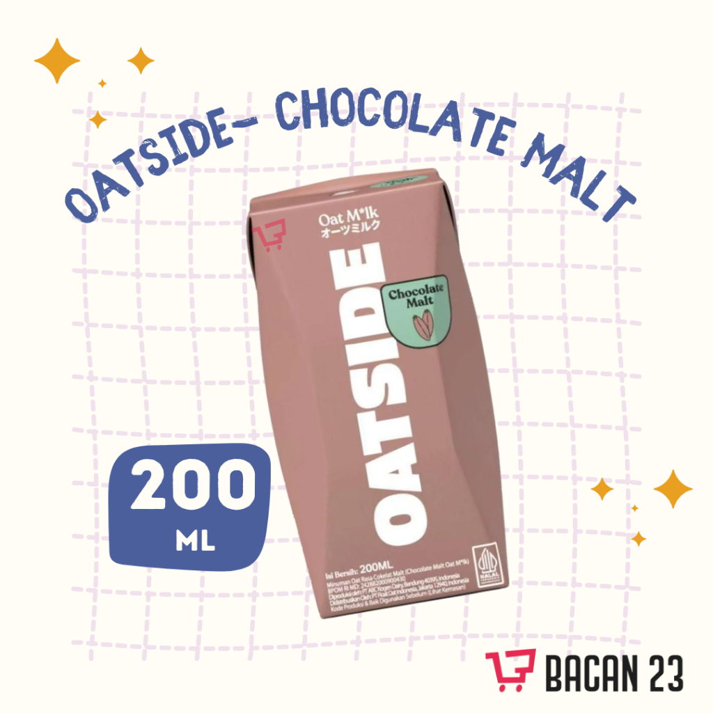 

Oatside Milk (200ml) (Chocolate Malt) / Susu Oat / Barista Blend