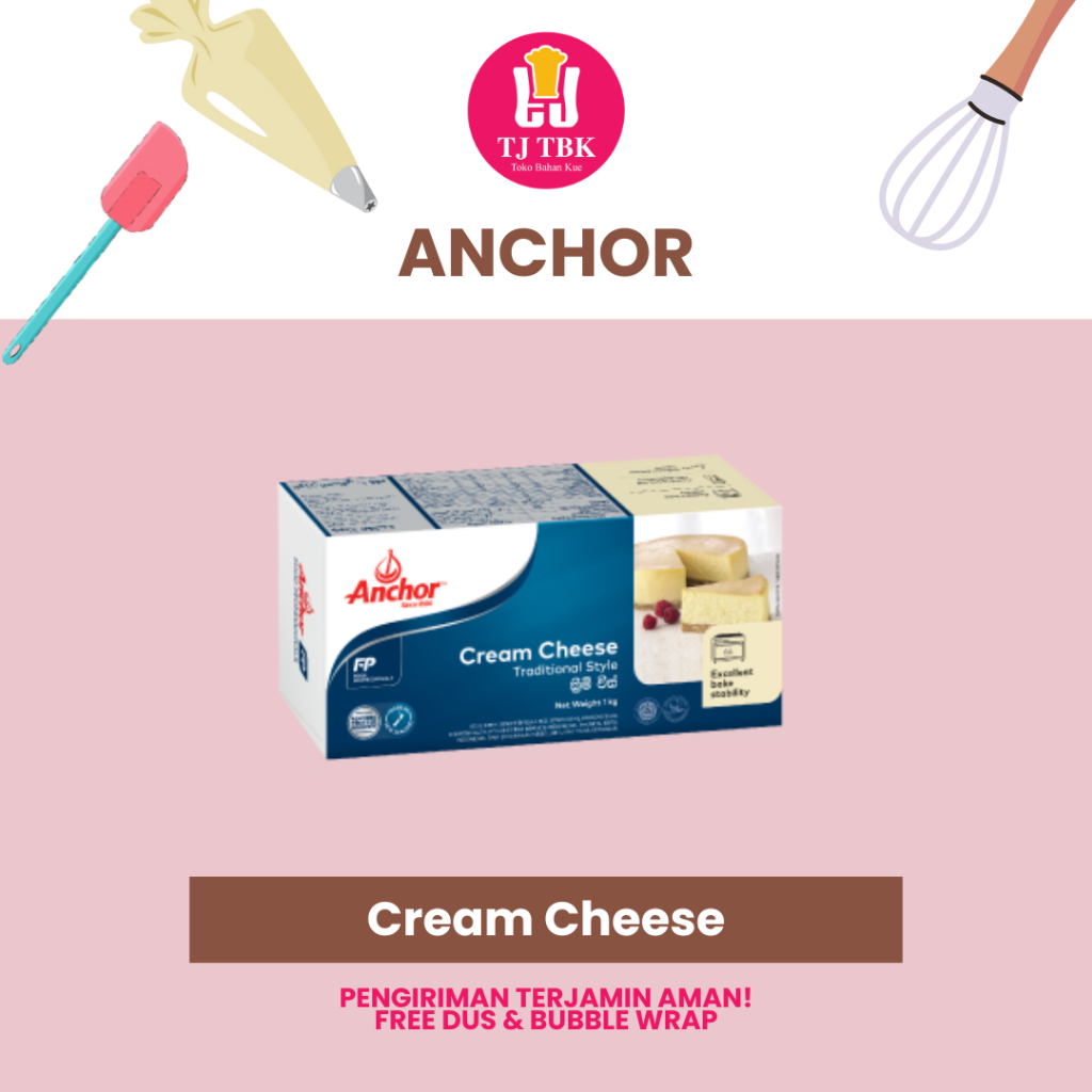 

Anchor Cream Cheese 1kg (Khusus Instant Delivery SUMEDANG)