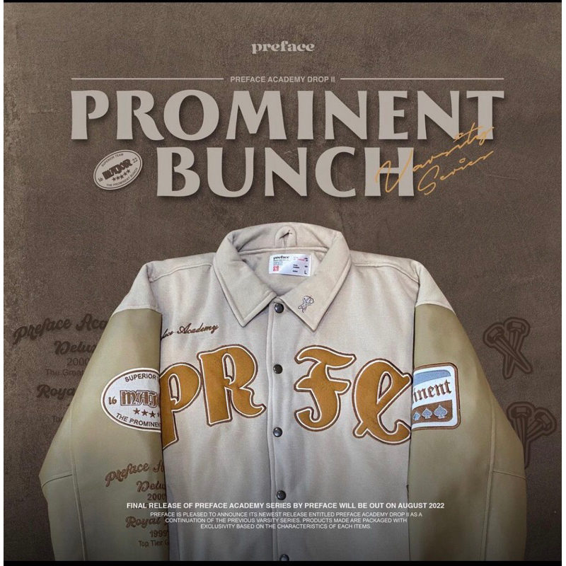 PREFACEWEARHOUSE VARSITY PRELOVED PROMINENT BUNCH
