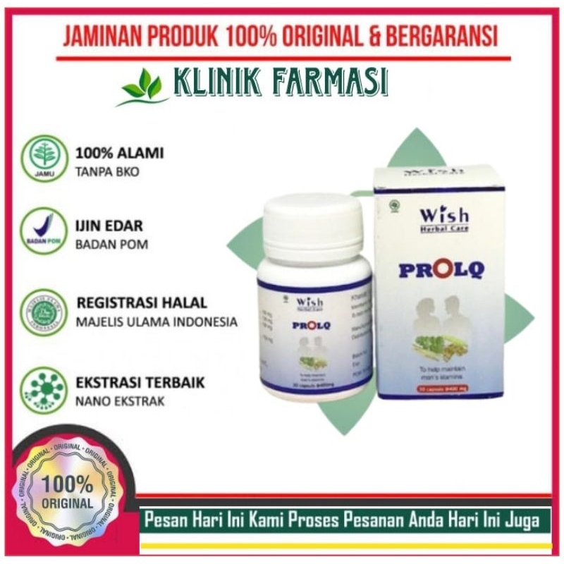 ProLQ Wish Suplemen Herbal Stamina Pria Dr. Boyke