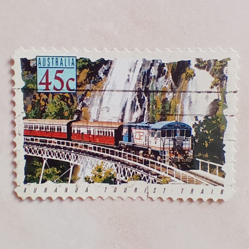 

(AD) Perangko Australia 1993 Trains - Cairns-Kuranda Tourist Train, Queensland 45 cent Used