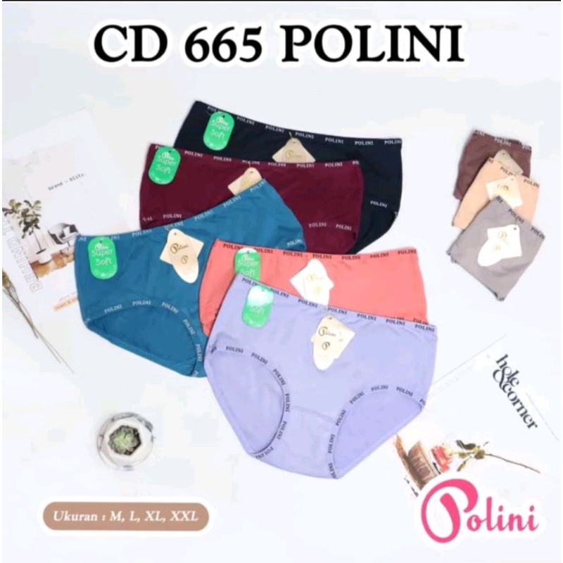 Celana Dalam Wanita Polini 665 Setengah lusin ( 6 pcs)