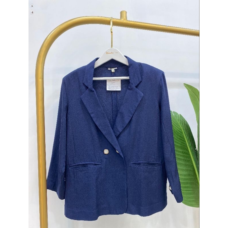Blazer Wanita Vanilla Hijab - Korean Style - Jas Kantor Wanita