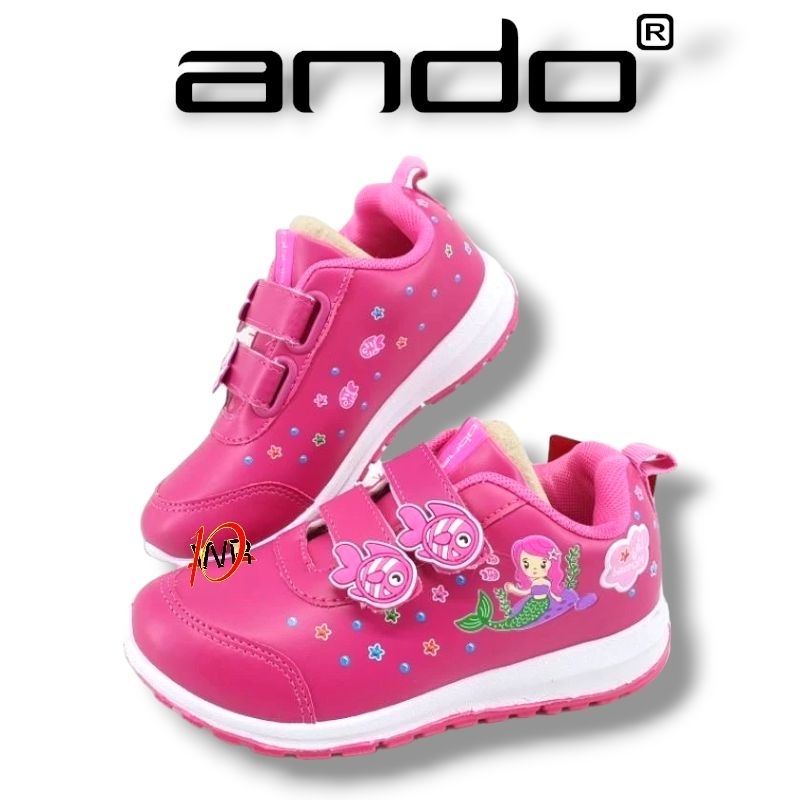 SEPATU ANAK PEREMPUAN ANDO ORIGINAL LILY-MERMAID SIZE 29-36