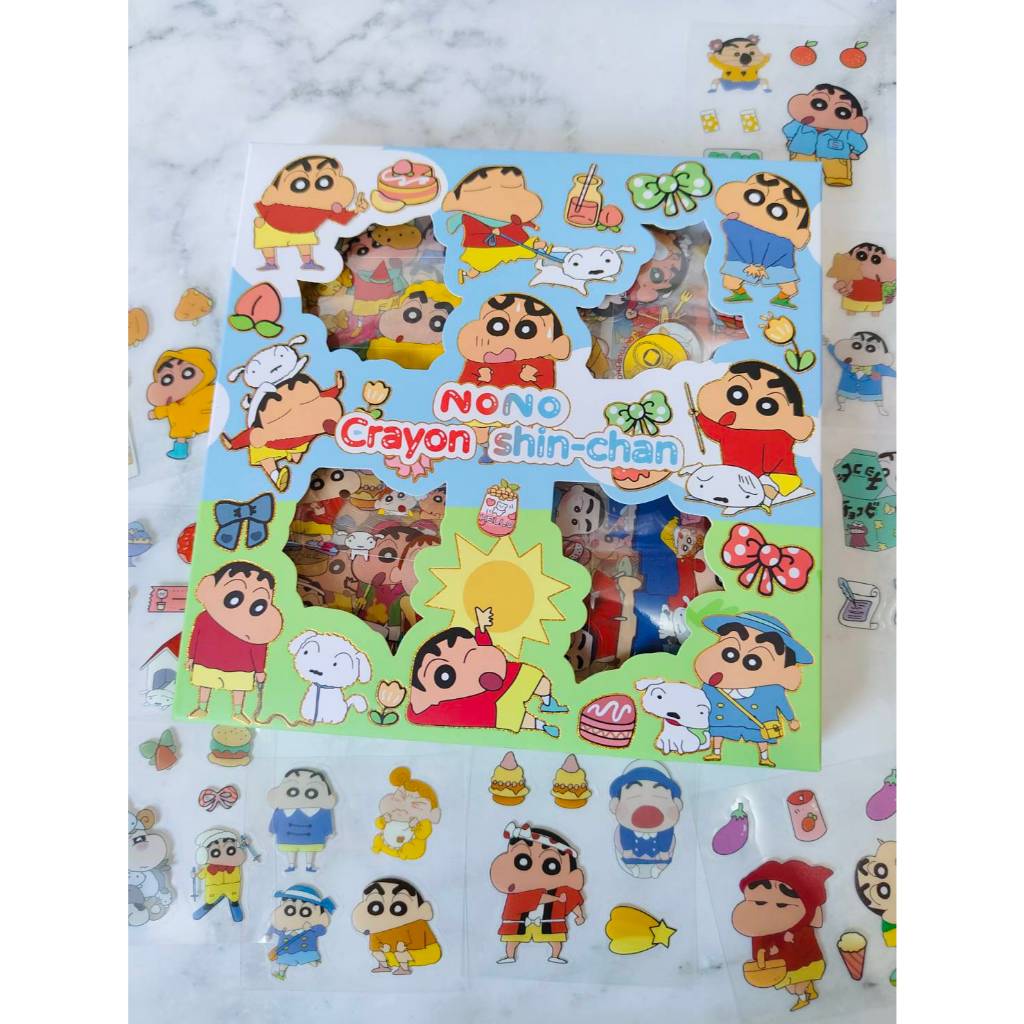 

Stiker 2D 100 Lembar Sticker Nono Shinchan Kartun Lucu anti air