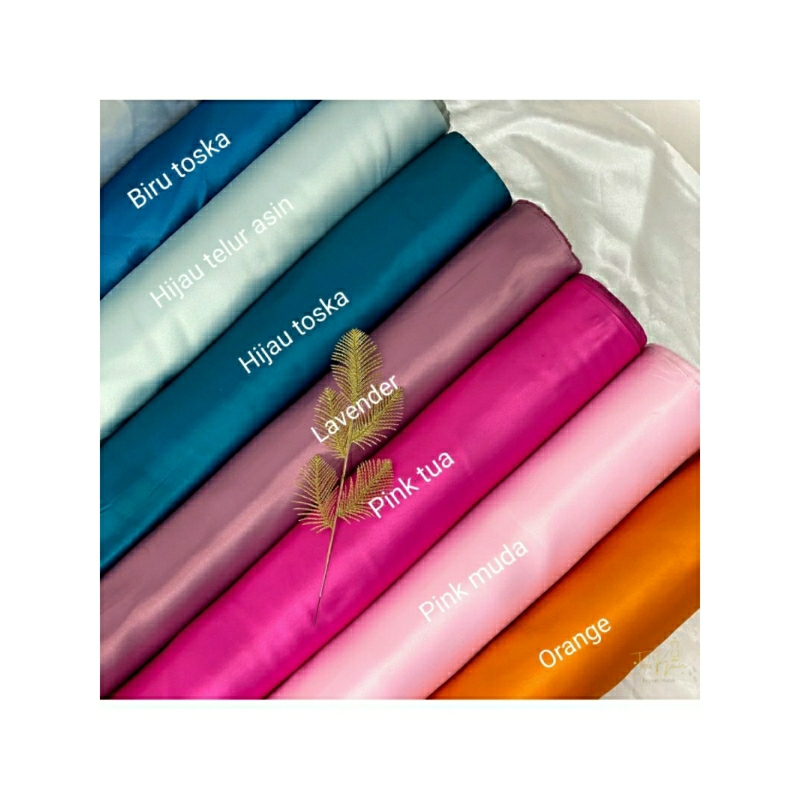 Kain Satin Bridal Duchess Silk Meteran Tebal Premium Mewah