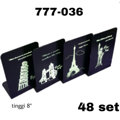 

Book End Hitam Tema National Landmarks 777-036