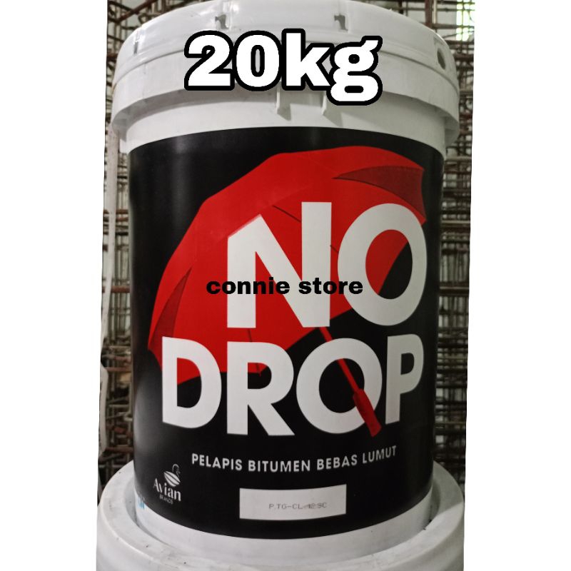 Nodrop Bitumen Black 20 kg Anti lumur bocor waterproofing cat dinding genteng asbes atap no drop