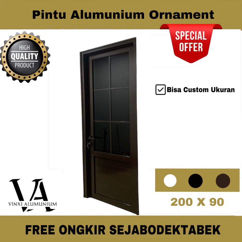 Pintu Alumunium Ornament 200x90