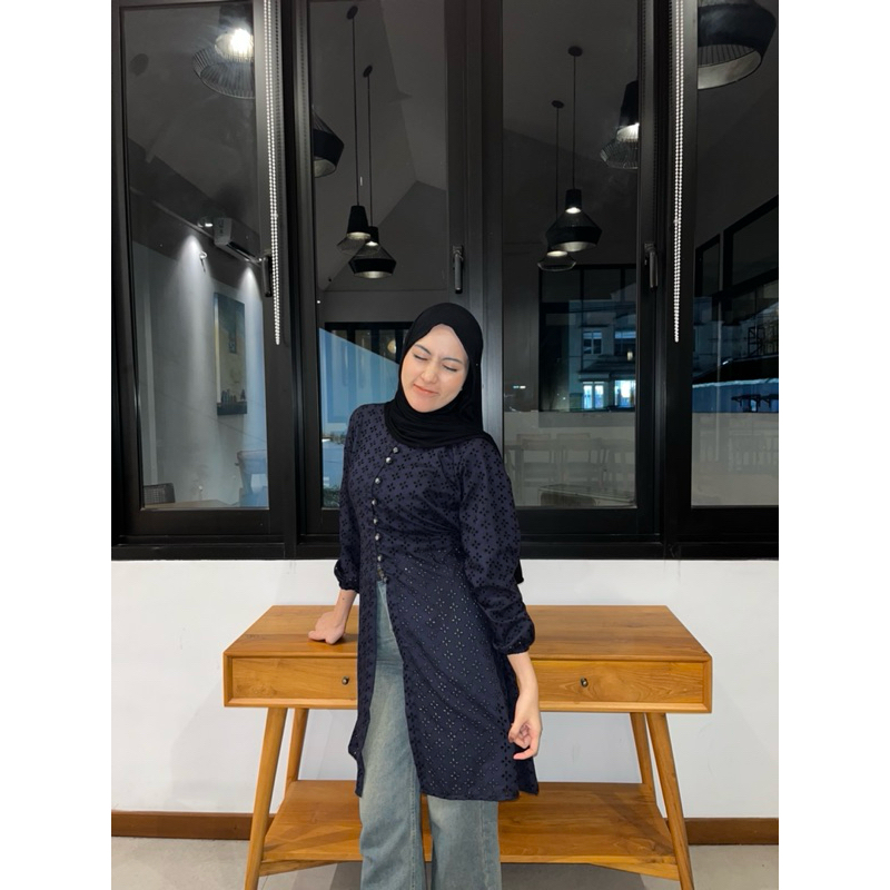 Sasvir Tunik / Tunik Brukat / tunik Brukat Kondangan / Tunik Brukat Simple Elegant