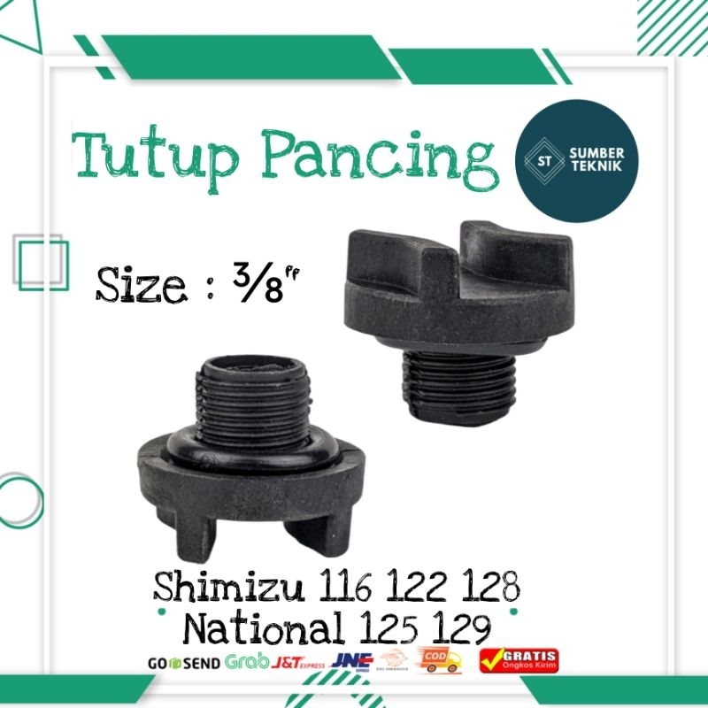 Tutup Pancing Pompa Air SHIMIZU SANYO NATIONAL PANASONIC WASSER Plastik PVC 1/4 3/8 1/2 1 Inch