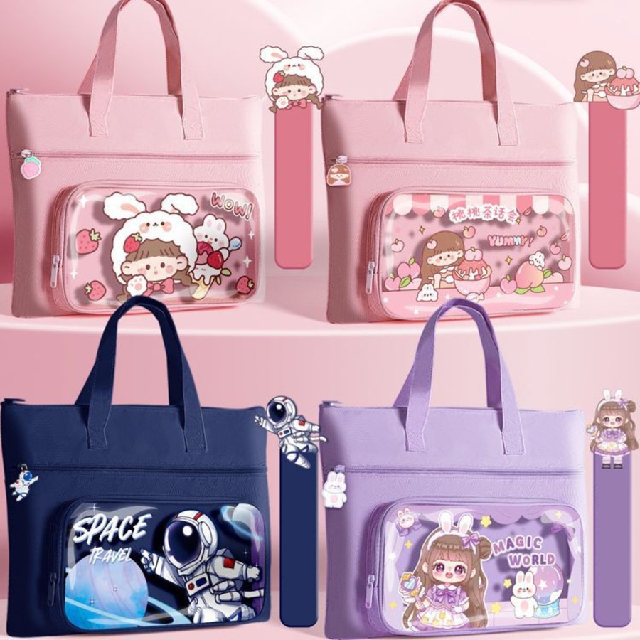 Tas Selempang Les Kursus Tote Bag Anak laki Laki Perempuan