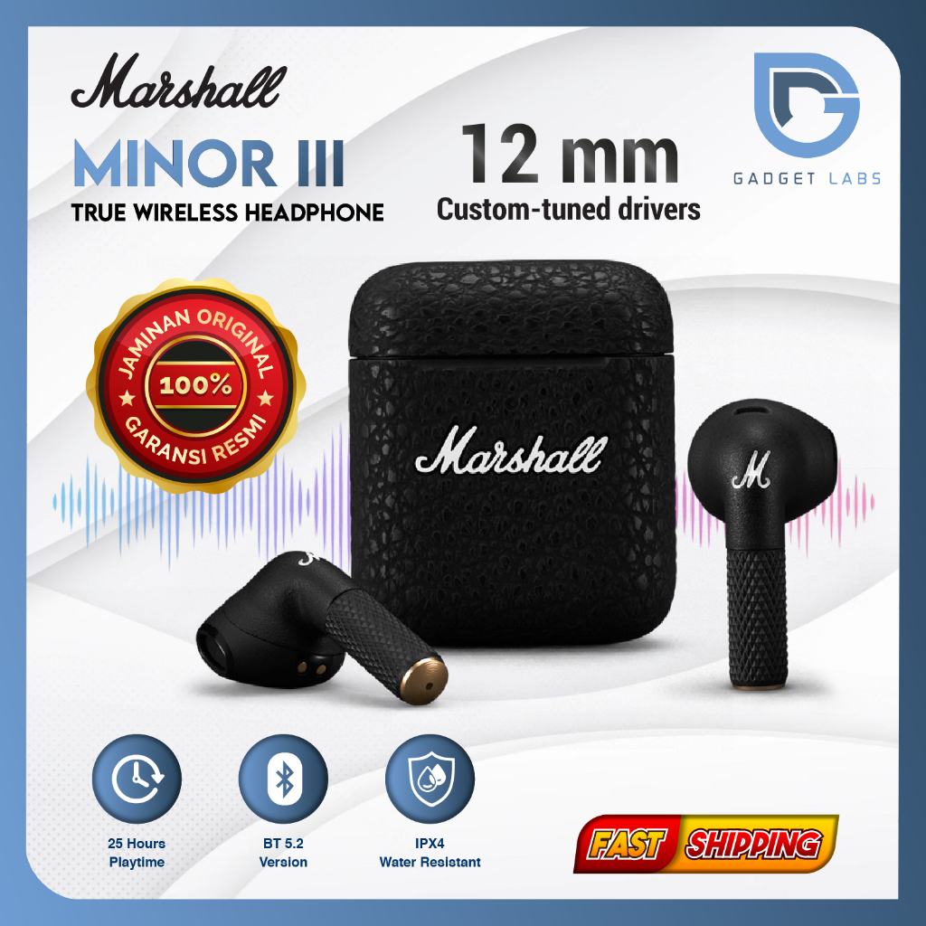 Marshall Minor III / Minor 3 True Wireless In Ear Headphones - Resmi