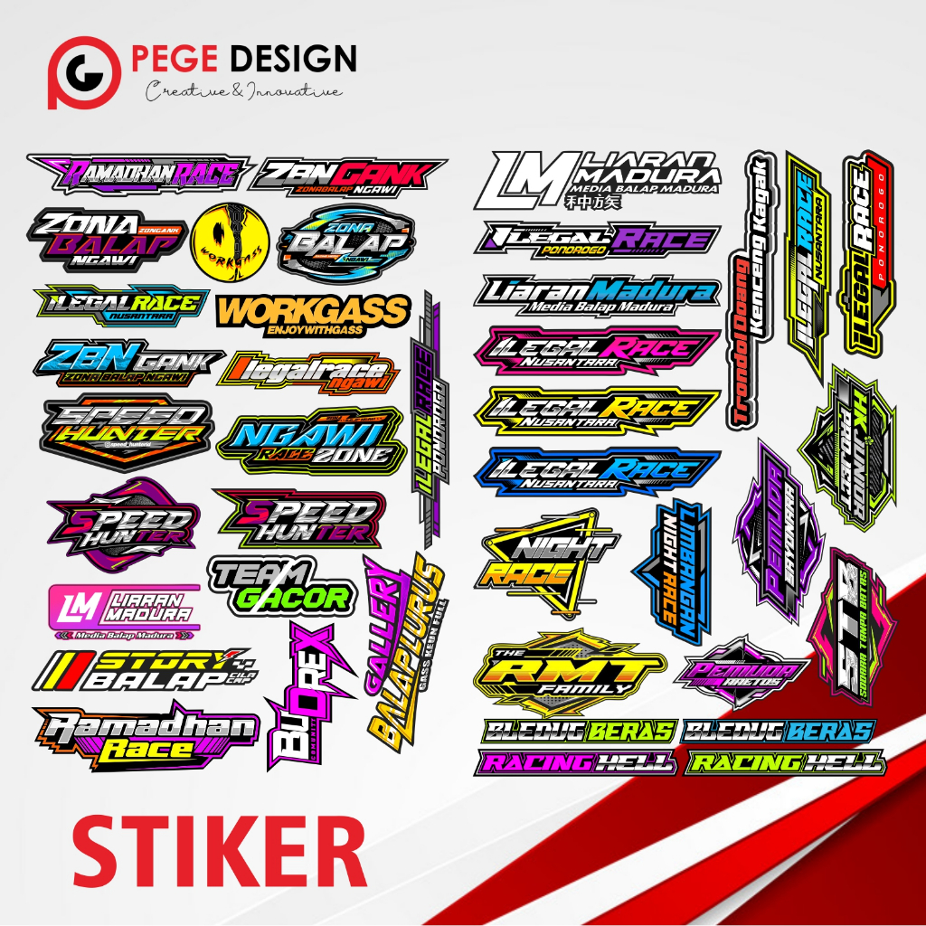 

STICKER CASE ISI 80 PCS LEBIH STIKER RACING RANDOM STIKER AESTHETIC LAPTOP, AKSESORIS HP, ANTI AIR
