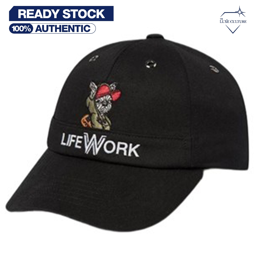 Lifework Hidden Hipdog Black Cap / Topi Branded Original