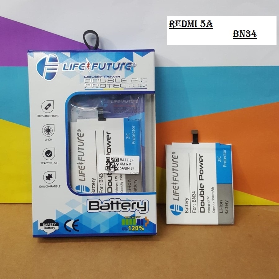 BATRE REDMI 5A Baterai xiomi redmi 5a BN34 Double power/Double ic LF