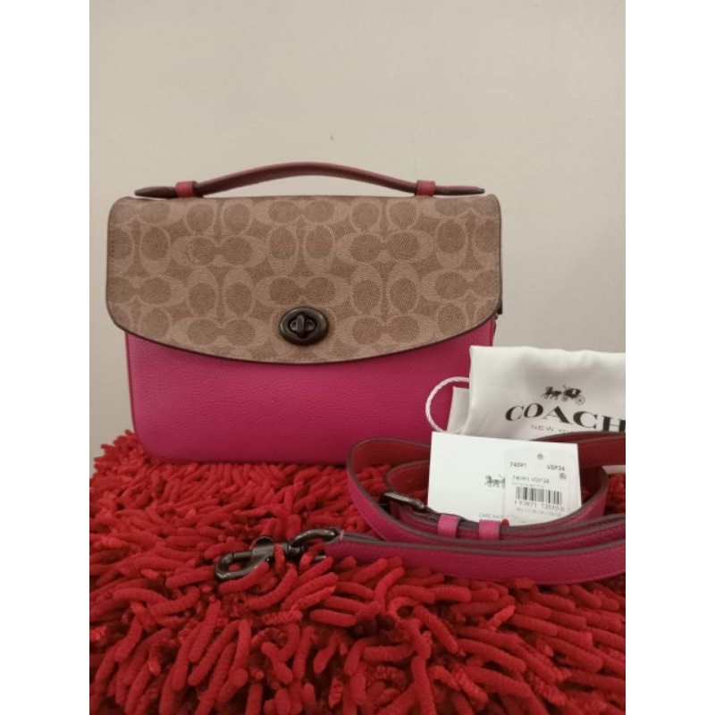 COACH Cassie - Signature Tan Pink (PRELOVED)