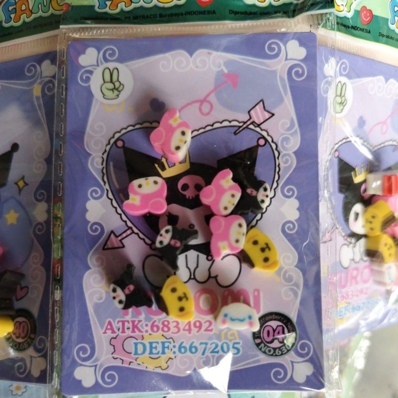 

1sachset PENGHAPUS KARET Mini KARAKTER SANRIO ((FANCY MD. 3426-522))