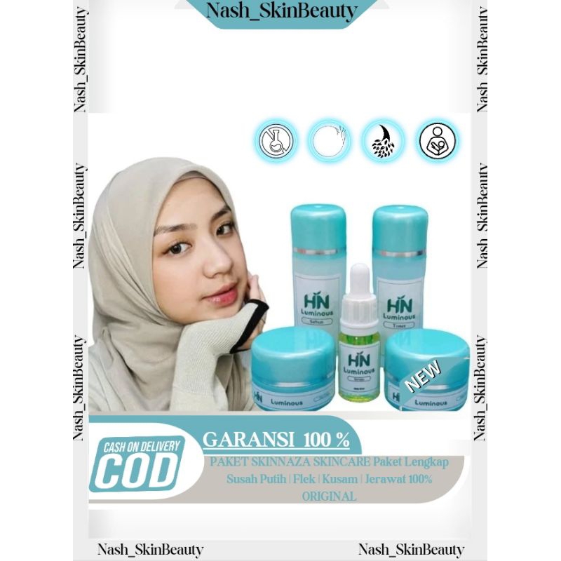 PAKET SKINNAZA SKINCARE Paket Lengkap Susah Putih | Flek | Kusam | Jerawat 100% ORIGINAL,SKINCARE PE