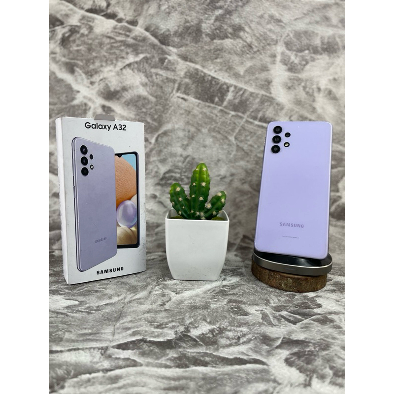 Samsung Galaxy A32 8/128 GB Awesome Violet Second Fullset Oem Box + Ori Charger