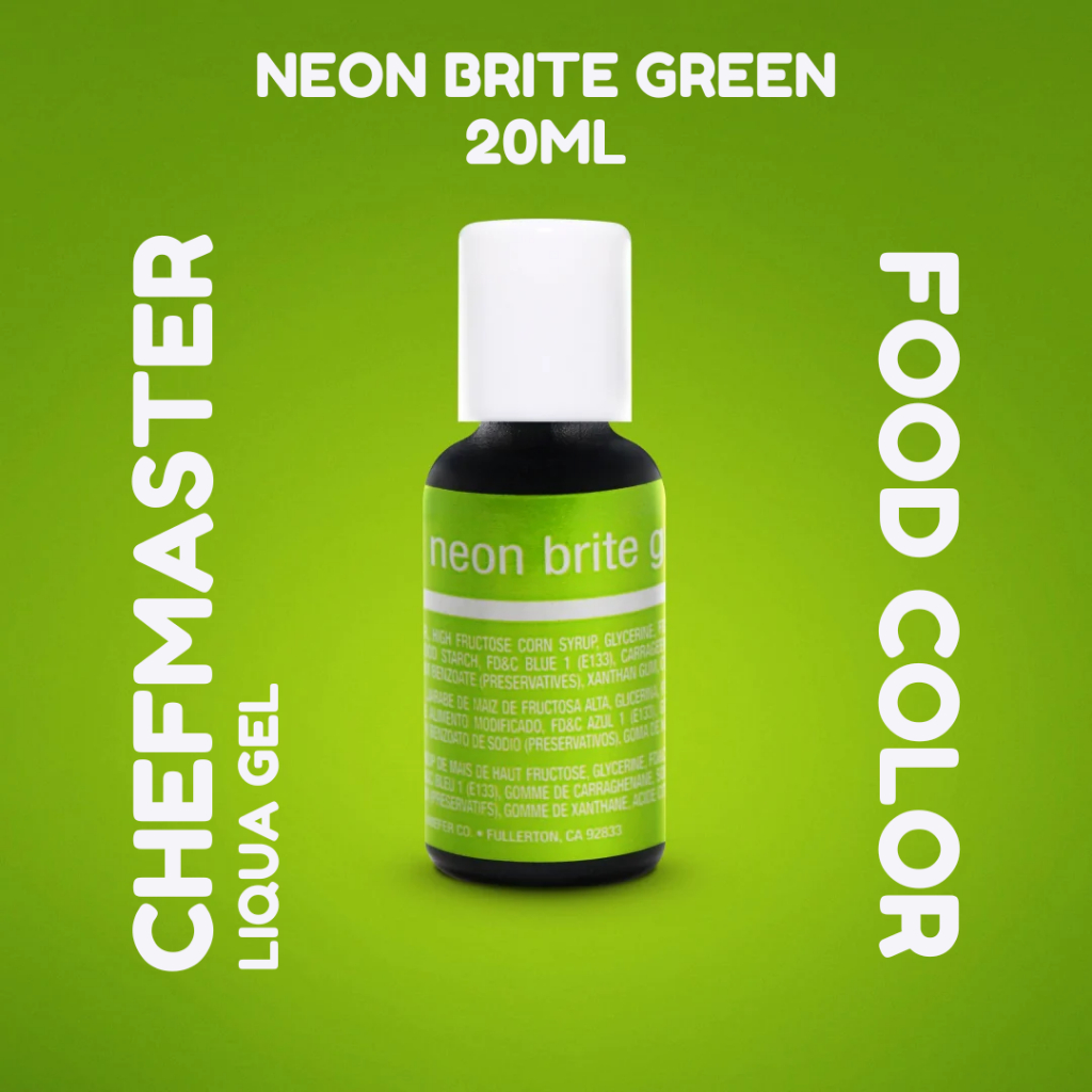 

Chefmaster Liqua Gel - Neon Green 20gr / Pewarna Makanan Kue